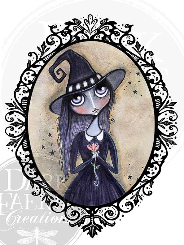 Flower Witch - Signed 8x10 Print for wholesale by Dark Faerie Creations