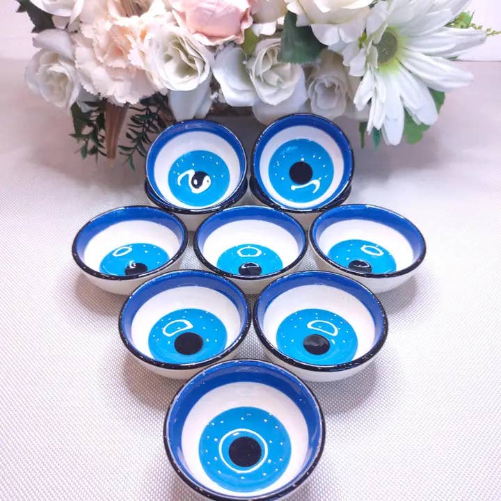 Turkish Wholesale Depot - Wholesale Bowl - Wholesale – Handcrafted Evil Eye Ceramic Bowl 2