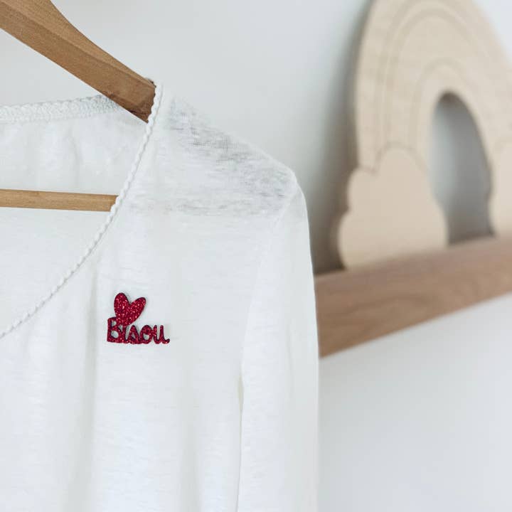 Les Petites Hirondelles - Vente Broches - Pin's en paillettes - Bisou1