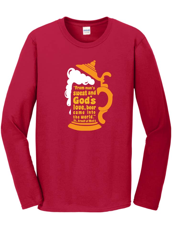 Sock Religious - Wholesale Screen Printed T-Shirt - Unisex - Beer Stein Long Sleeve