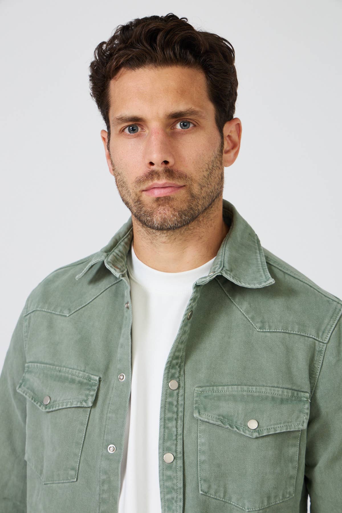 TOP MONDAY - Wholesale Shirt Jacket/Shacket - Men's - Men's Denim "Western" Overshirt - Slim Fit7