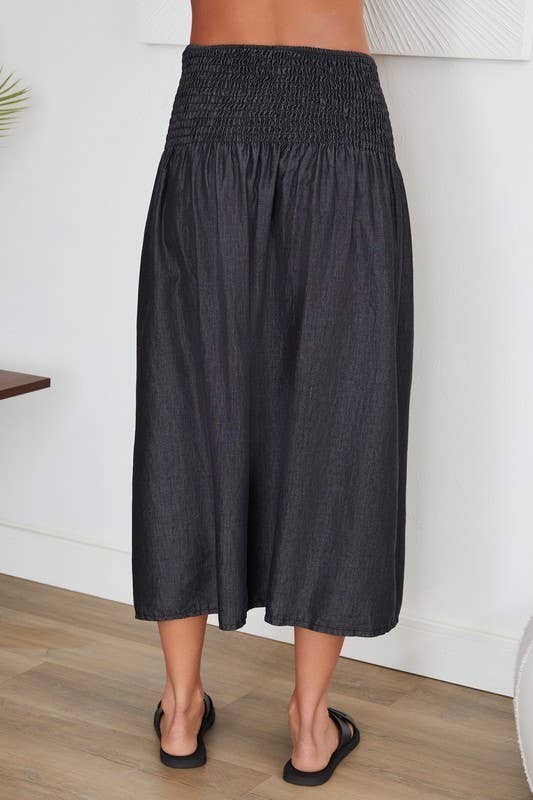 VENTI6 – wholesale Kjol - Dam – RÖKIG MIDIKJOL MED MIDJA (68884)14