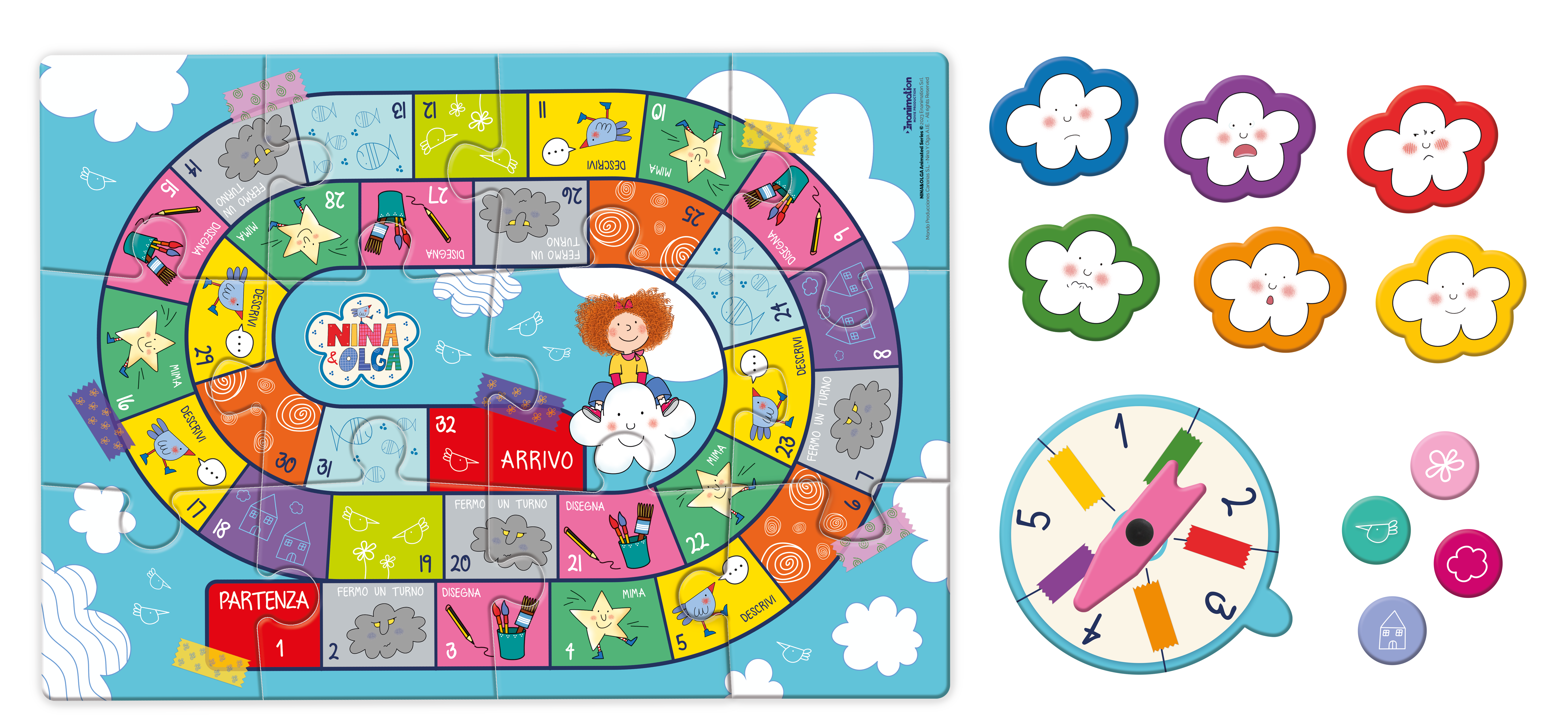 Educational srl - Vente Livre pour enfants de maternelle (de 3 à 5 ans) - Livre-jeu en italien - De quelle couleur est le bonheur ? Nina2