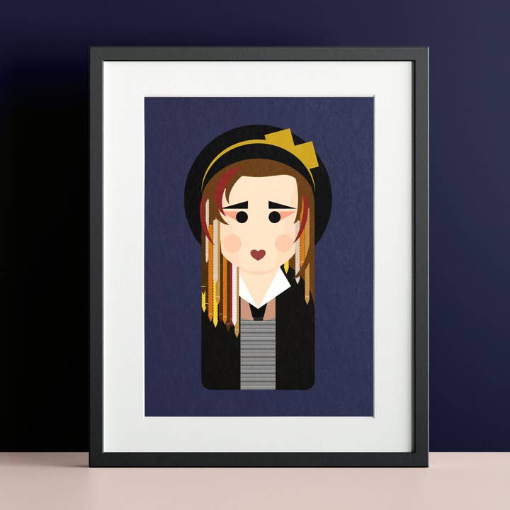 Boy George inspired unframed art print for wholesale by Hey There Munchquin