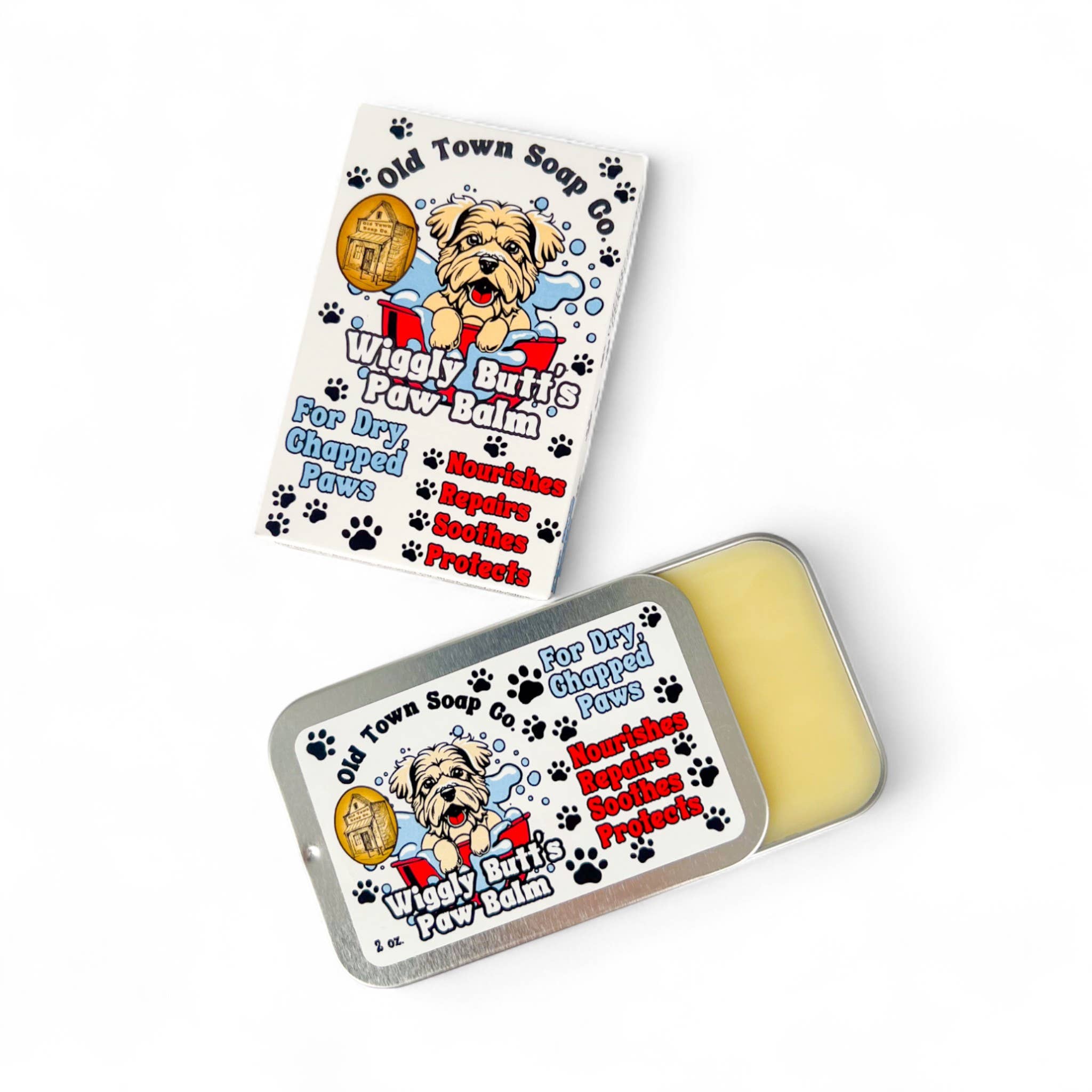 Old Town Soap Co. - Wholesale Pet Paw Protection - Wiggly Butt's Dog Paw Balm1