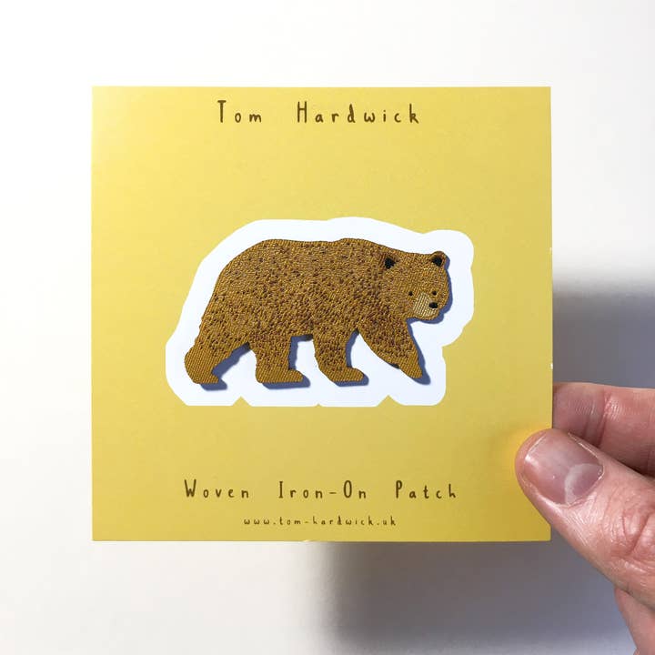 Tom Hardwick - Wholesale Patch - Bear Woven Iron-on Patch2