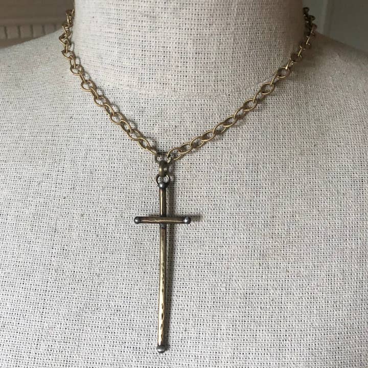 Funky Trunk Vintage Designs - Wholesale Pendant/Charm Necklace - Artisan Cross Necklace3