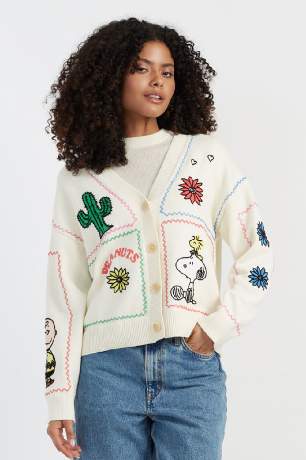 売れ筋商品|||チンティアンドパーカー ニット&セーター アウター レディース Women's Cotton Peanuts Racquet Club Cardigan Cream Chinti & Parker Peanuts Racquet Club Cotton Cardigan (All