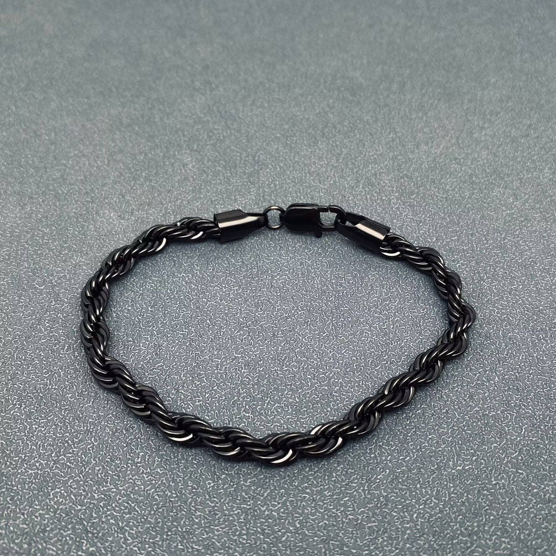 Mio Queena - Wholesale Link & Chain Bracelet - 18K Gold-plated Twist Chain Stainless Steel Bracelet - MJ/BC3