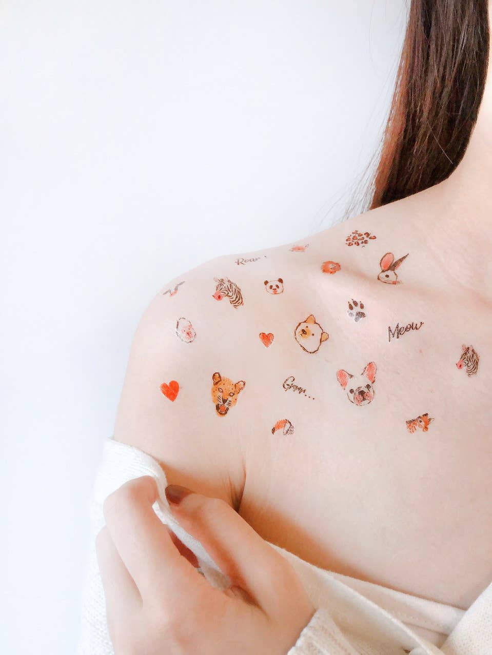 PAPERSELF – Engroshandel Midlertidig tatovering – Zoo Midlertidige Tatoveringer Klistermærker11