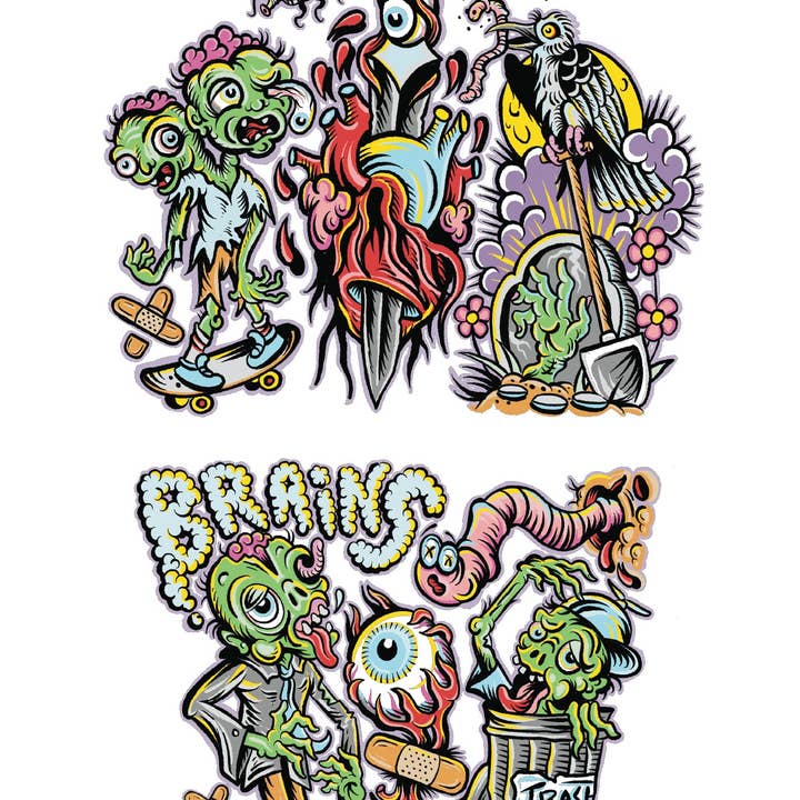 Zombie Outbreak Full Sleeve Tattoo for wholesale by Tony Ray