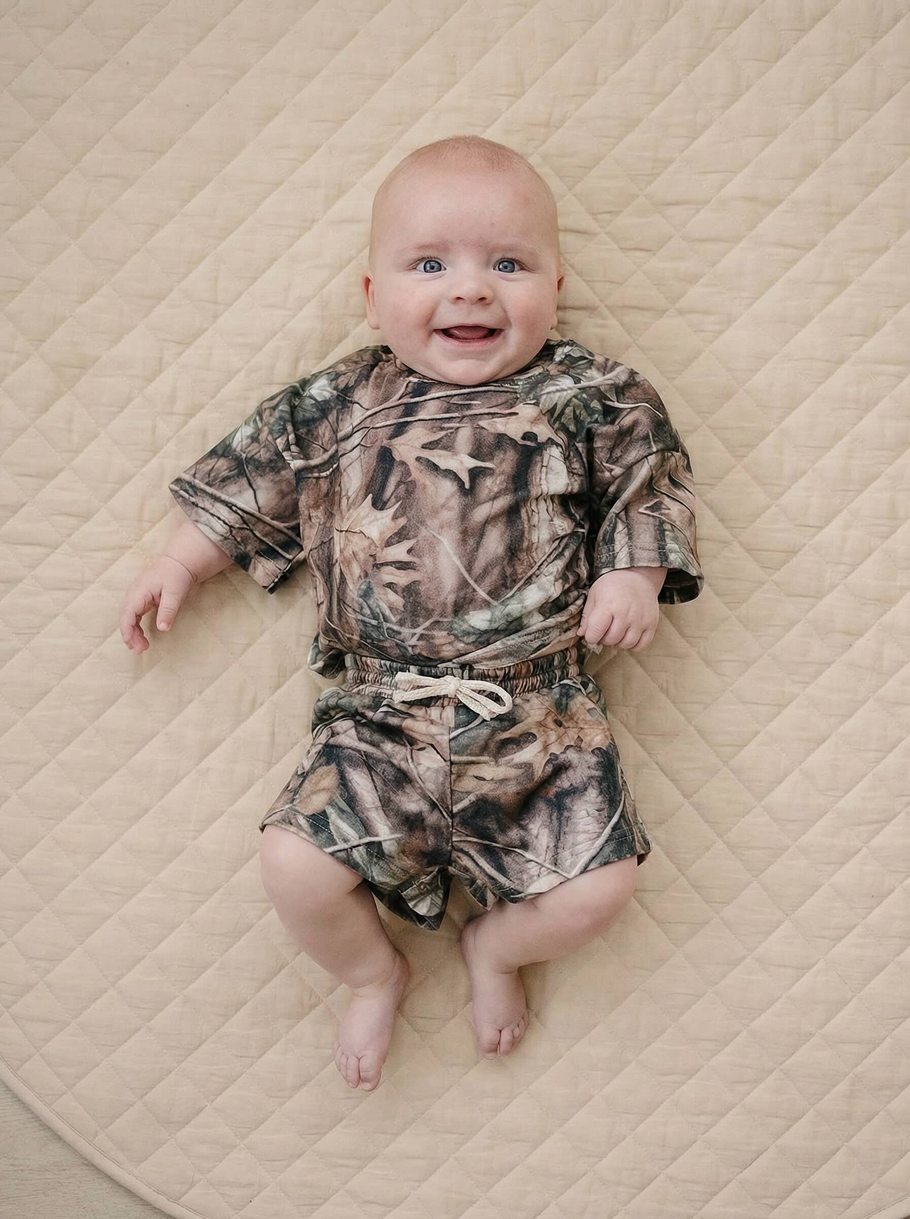 Lucky Panda Kids - Wholesale Top & Short Set - Kids - Shorts Set | Brown Camo5