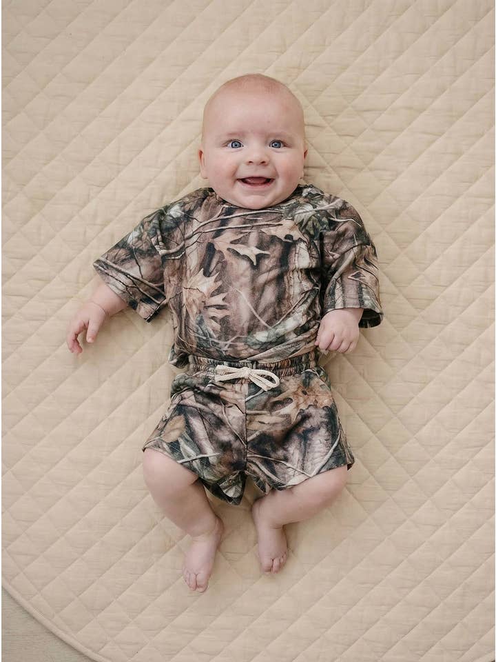 Lucky Panda Kids - Wholesale Top & Short Set - Kids - Shorts Set | Brown Camo5