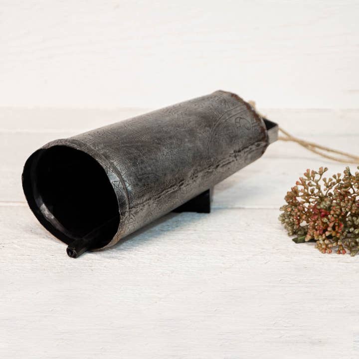 Antikas - Wholesale Bell - Decorative Grey Iron Cowbell - H.20cm