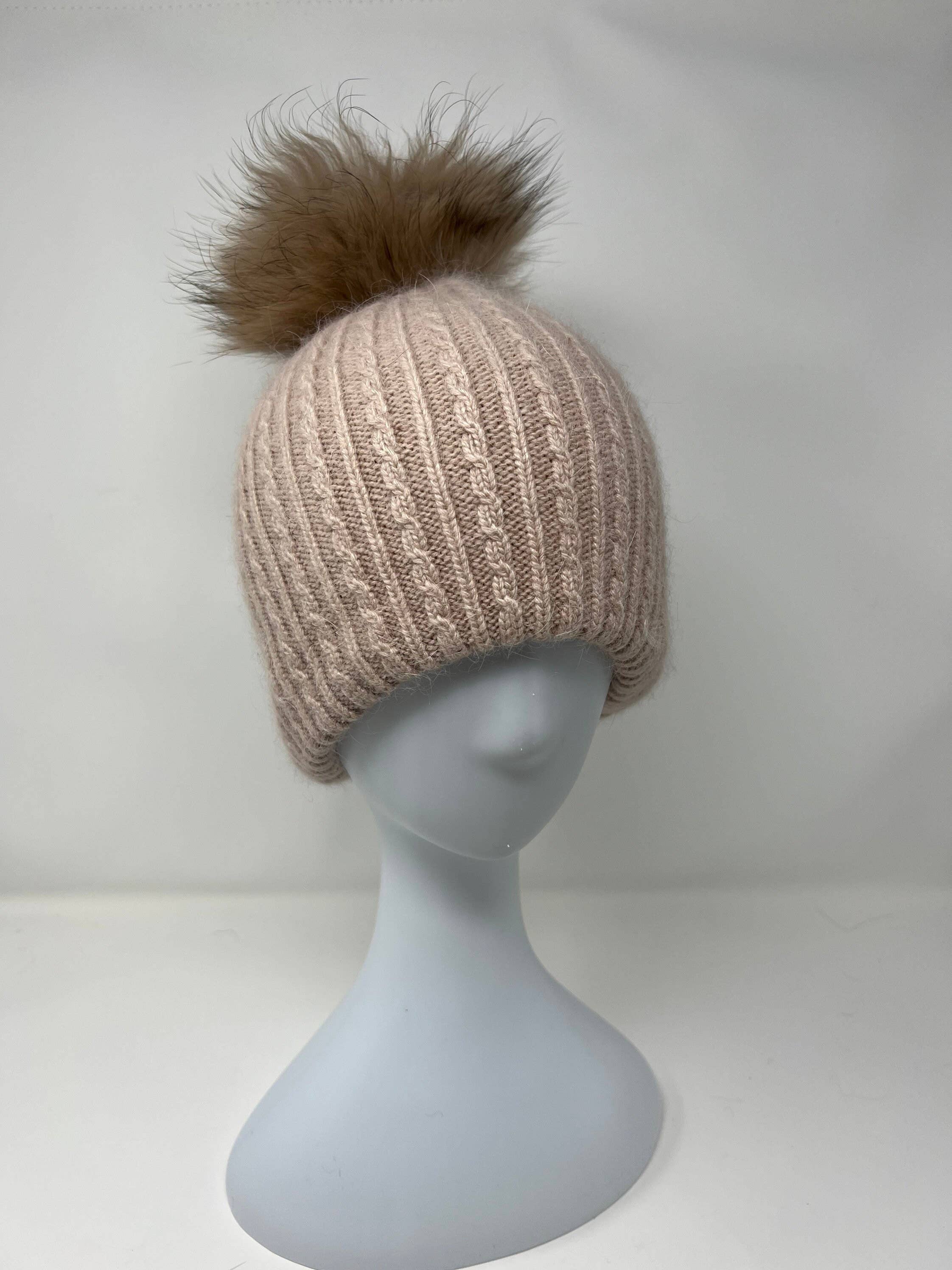 FanakoStudioNYC - Wholesale Beanie - Women's - New, Angora Rabbit Fur And Cashmere Beanie. Winter Beanies Hat For Women.christmas Gift3