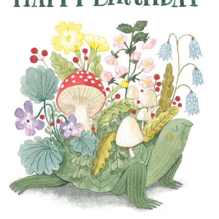 Belated Birthday Turtle Card for wholesale by Studio Eleven Papers