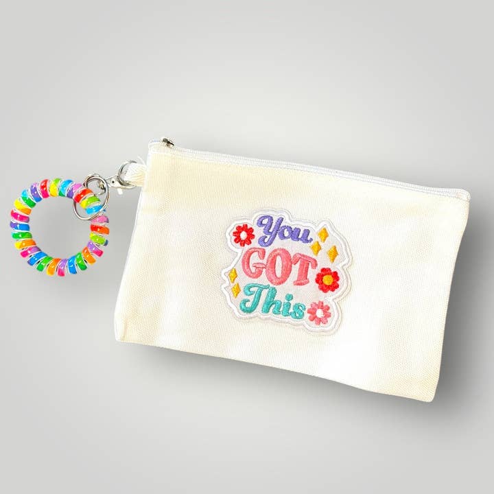Positive Vibes Accessory Bag for wholesale by Parker and Kay Collective
