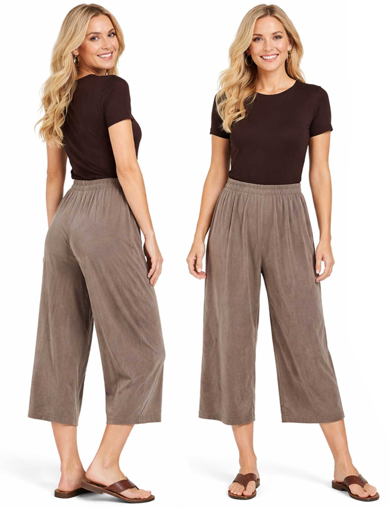 The Magic Scarf Company - Wholesale Pants - Women's - 1248 - Slinky TravelWear Capris16