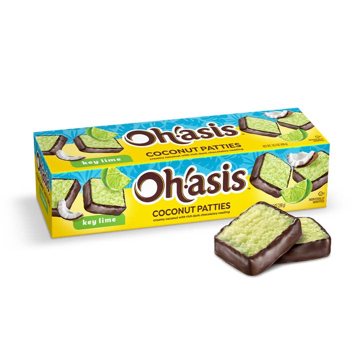 LAS OLAS CONFECTIONS - Wholesale Chocolate Covered Sweets - Key Lime Flvr Cnct Pty 10.5 oz Giftbox