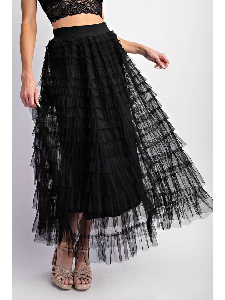 Sweet Generis - Vendita all'ingrosso Gonna - Donna - GONNA MAXI A STRATI IN TULLE A CASCATA14