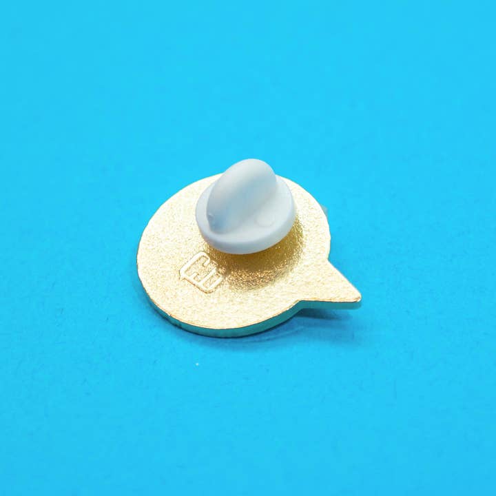 Hi, Hello There - Wholesale Lapel Pin/Button - Pizza Talk Glitter Enamel Pin3