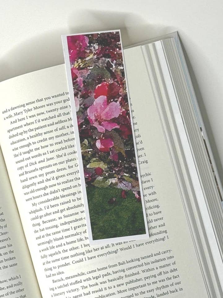 Apple Blossom Watercolor Floral Art Bookmark for wholesale by Created SO!