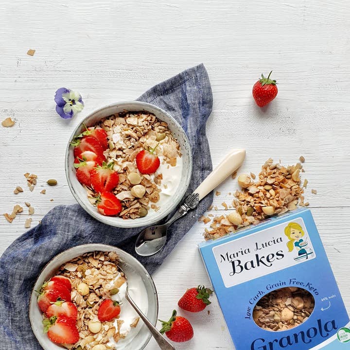 Maria Lucia Bakes - Wholesale Granola - Unsweetened Keto Macadamia & Coconut Granola 6 x 312g /11oz3