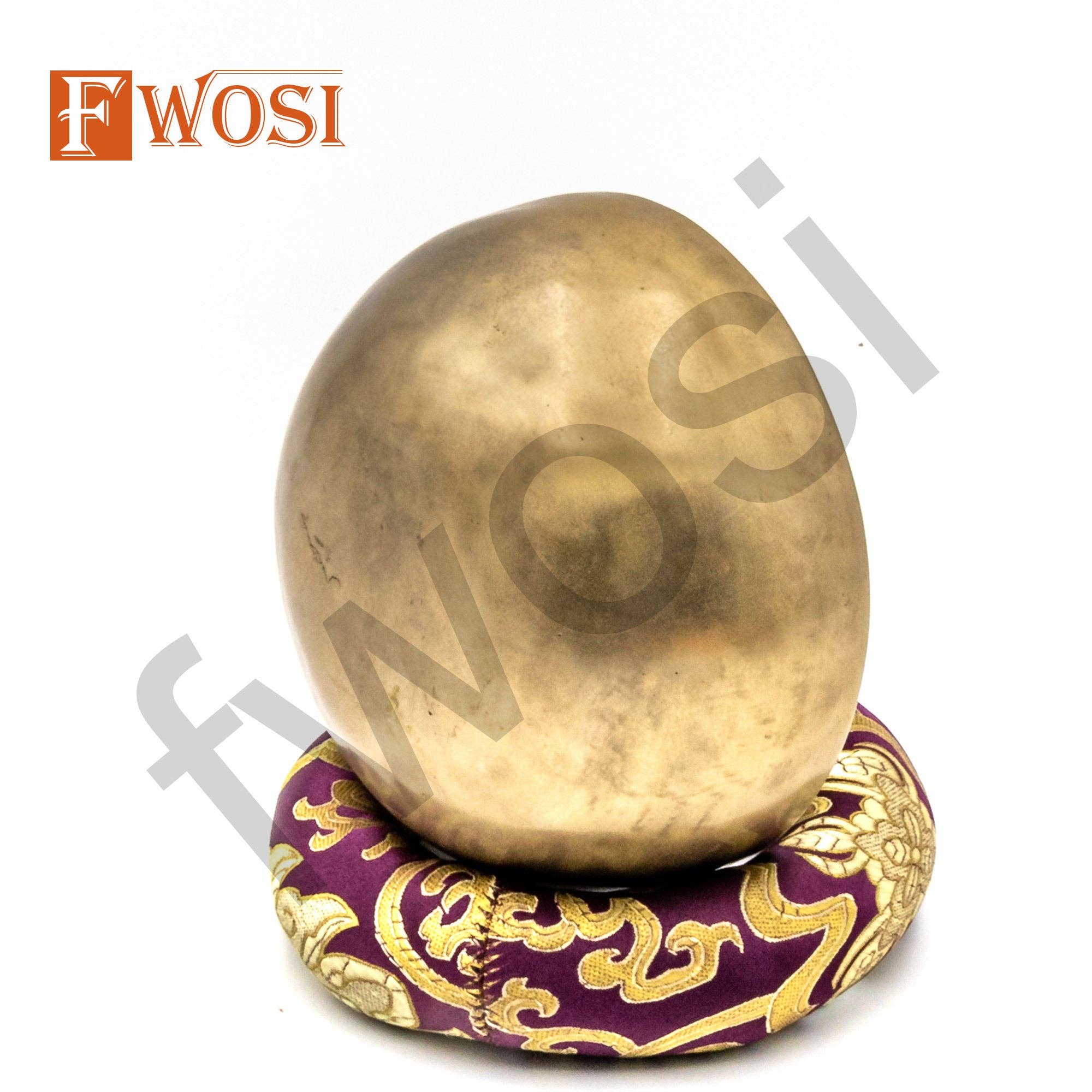Fwosi - Wholesale Meditation Supplies - Himalayan Tibetan Singing Bowl Set with Mallet & Cushion | Antique Meditation Bell Sound Bowls for Yoga | Healing Bowl | Mindfulness Bell2