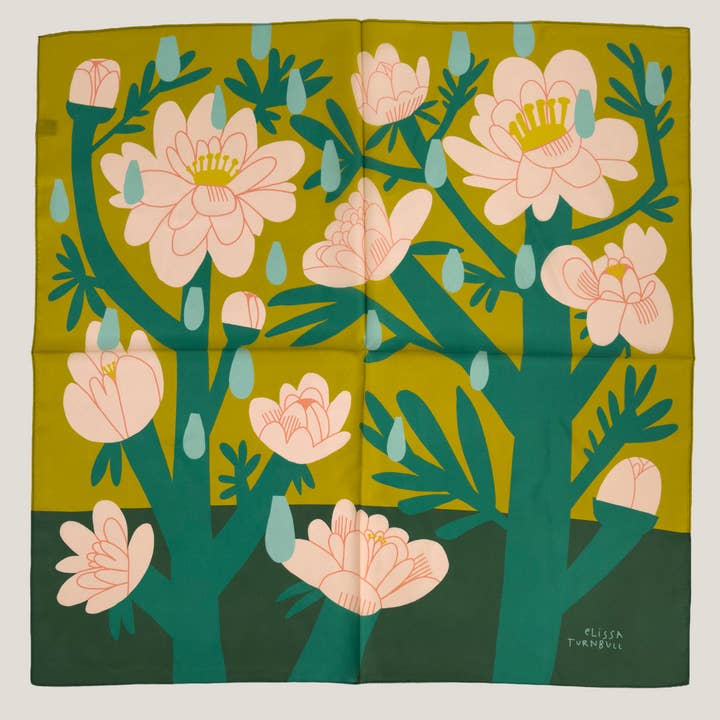 April Showers Scarf 100% Silk for wholesale by Voyager Silk