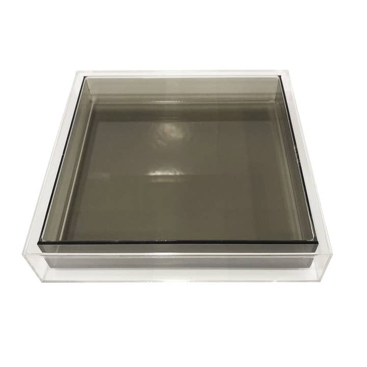 Decorium Living - Wholesale Decorative Tray - ENCASED LUCITE TRAY10