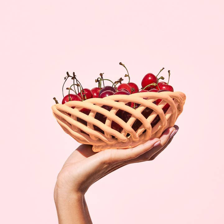 54 Celsius - Wholesale Basket - OCTAEVO Sicilia Ceramic Basket - Small Fruit Basket12