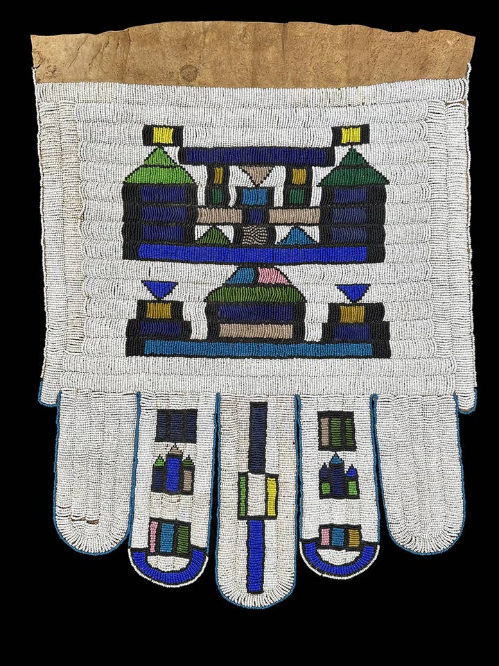 Beaded Skirt Wall Art - Ndebele People, South Africa for wholesale by Africa And Beyond Art Gallery