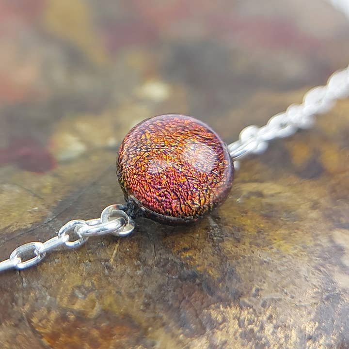 Pulseira “Pune” em prata e vidro por atacado de Sélestine