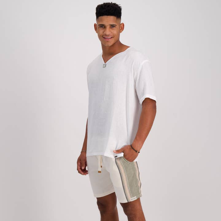 Hipster Shorts - Olive & Cream for wholesale by KOIKOI Clothing