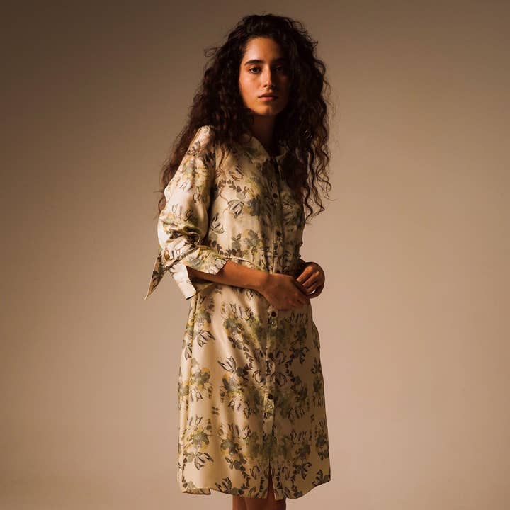 Printed Shirt Dress for wholesale by OUT OF SYNC UK