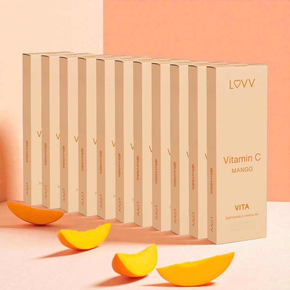 LUVV Labs - Wholesale Oral Supplement/Vitamin - 10 LUVV VITA Vitamin C Infused Mango Flavored Inhealers