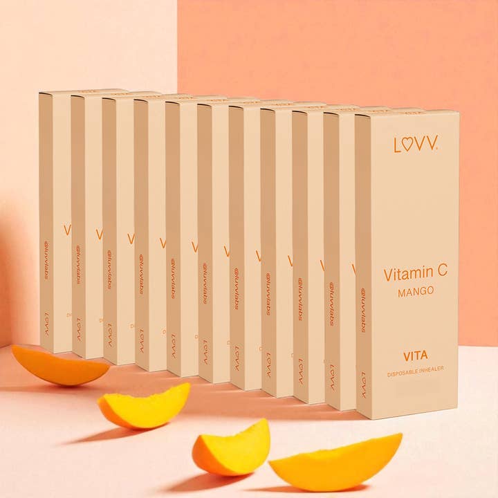 LUVV Labs - Wholesale Oral Supplement/Vitamin - 10 LUVV VITA Vitamin C Infused Mango Flavored Inhealers0