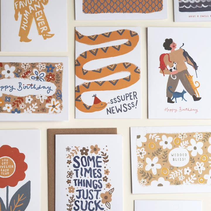 Jade Fisher - Vente Cartes d'amitié - Carte florale illustrée « You Get Lovelier Each Year »2