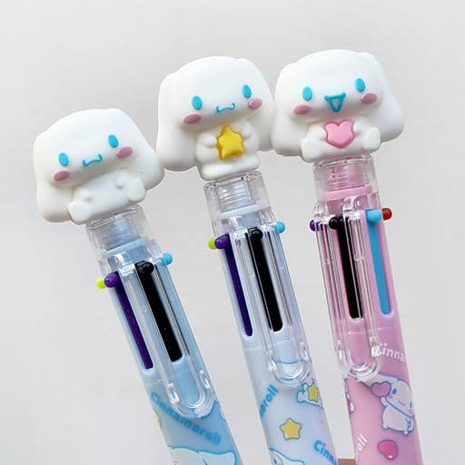 K-Wonderland - Wholesale Pen - Sanrio Characters 6 Color Ball Point Pencil- 0.7mm