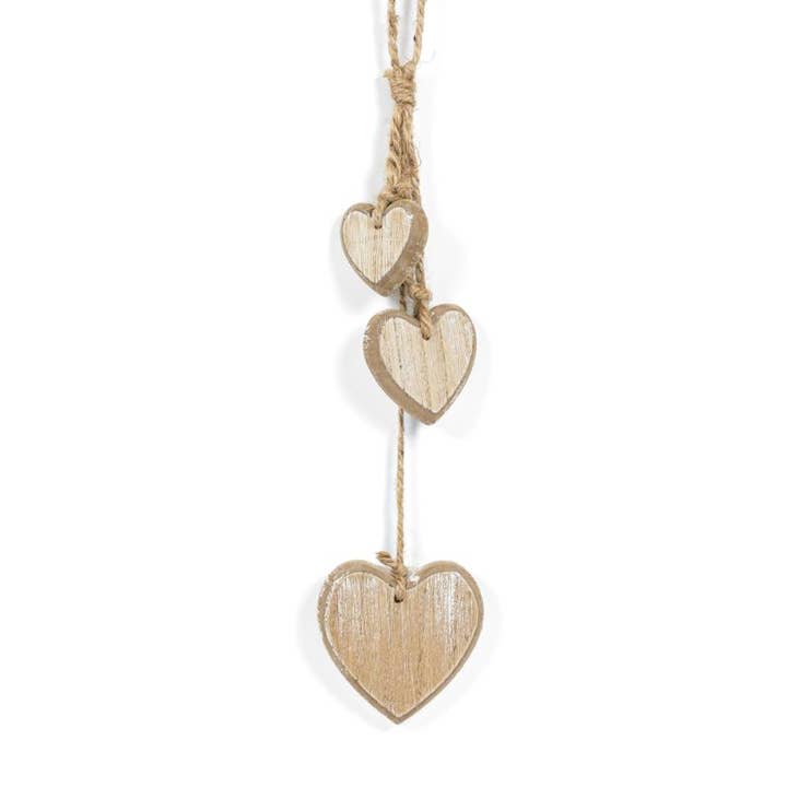Devanie At Home (Formerly Adams & Co.) - Wholesale Ornament - 11896 - 3x10 wood dangles (HEART)  Valentine0