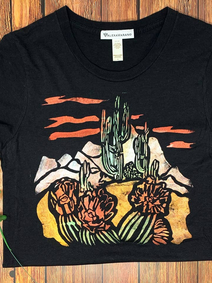 Desert Scape - Maglietta in bambù per la vendita all'ingrosso da parte di Third Wolf Designs