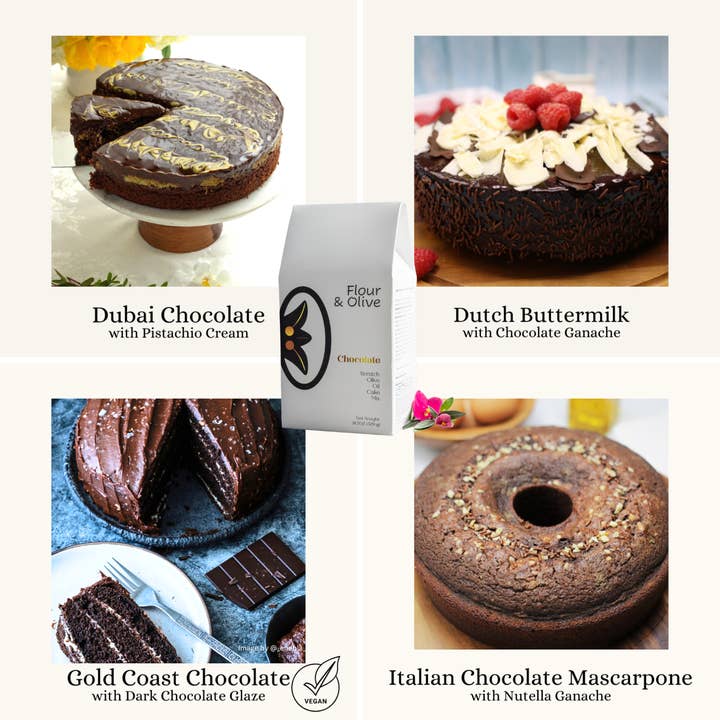 Flour & Olive - Wholesale Cake Mix - Wholesale Chocolate Olive Oil Cake Mix5