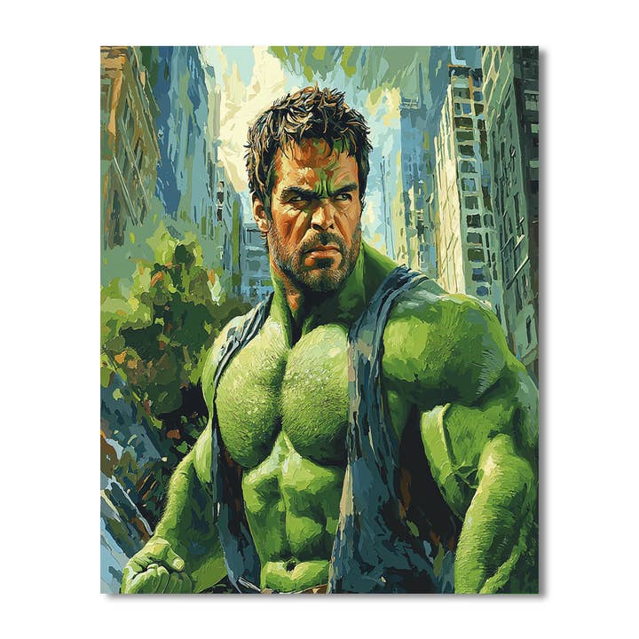 Artistry Rack – Großhandel Bastelset – Mark Ruffalo: Das Herz des Hulk — Bastelset „Malen nach Zahlen“