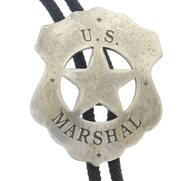 U.S. Marshal Shield Bolo Tie, gemaakt in de VS, per stuk voor wholesale door HHH Designs