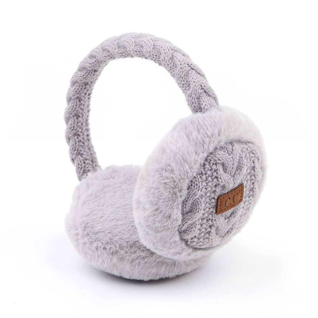 Fashion City - Wholesale Earwarmers/Ear Muffs - Women's - Cable Knitted Faux Fur Ear Muffs13