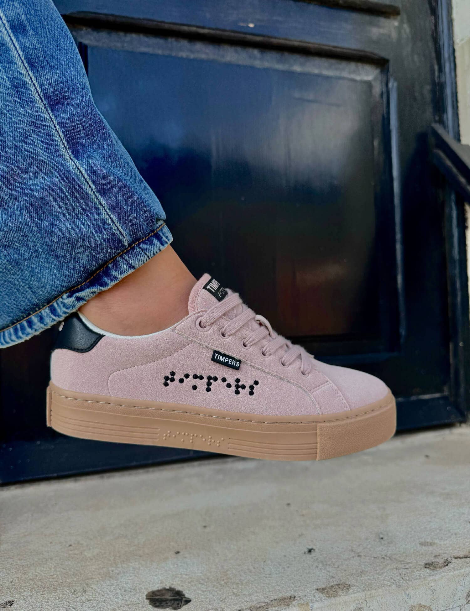 Timpers - Vente Baskets tendance – homme - Baskets roses véganes conçues par des personnes handicapées6