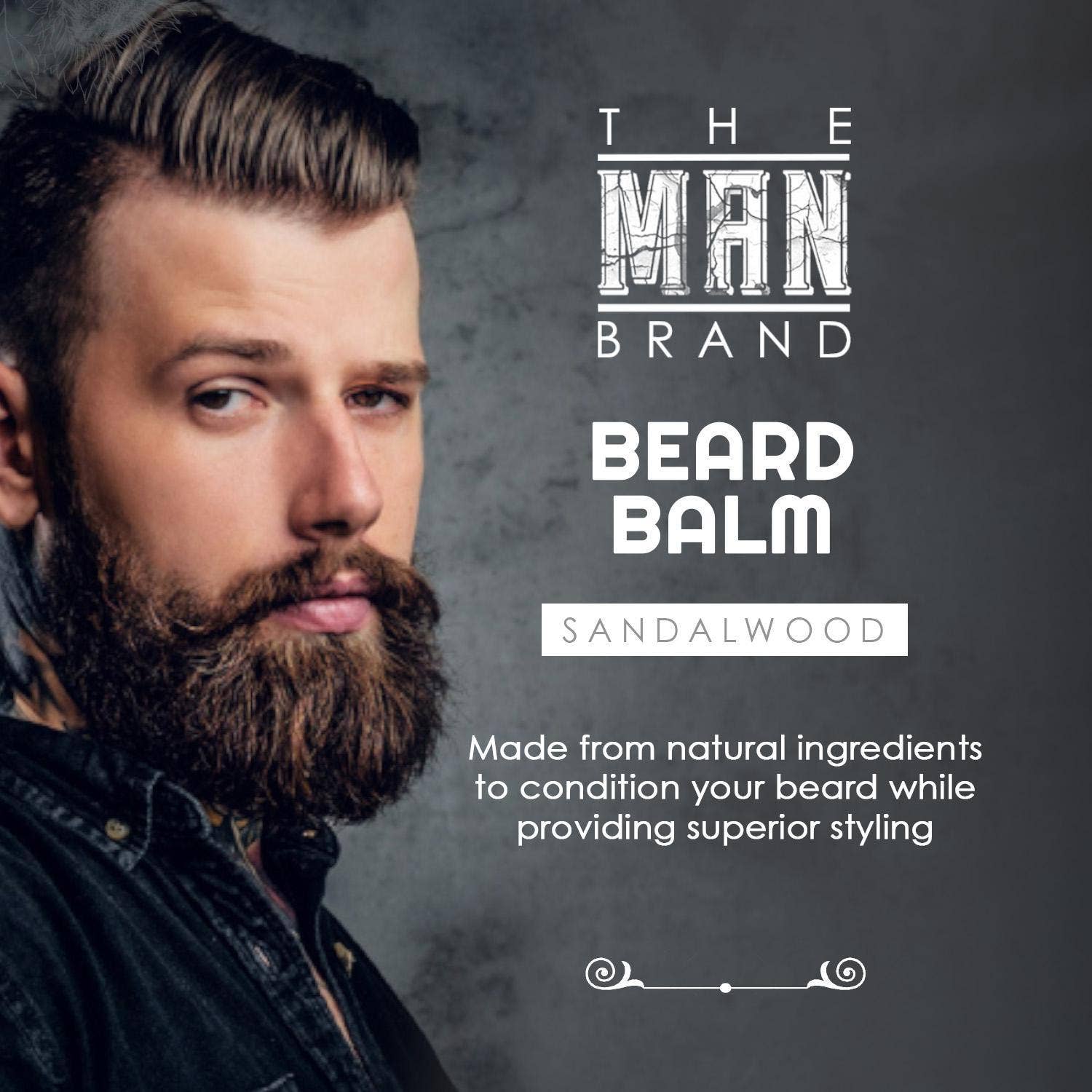 The Man Brand - Wholesale Beard Styling Product - Sandalwood Beard Balm5