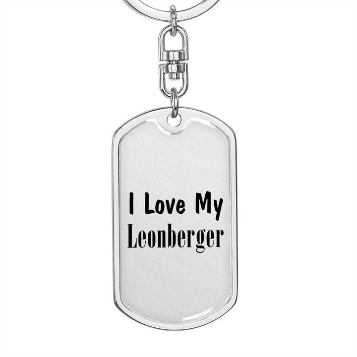 Love My Leonberger - Luxury Dog Tag Keychain for wholesale by Unique Gifts Store