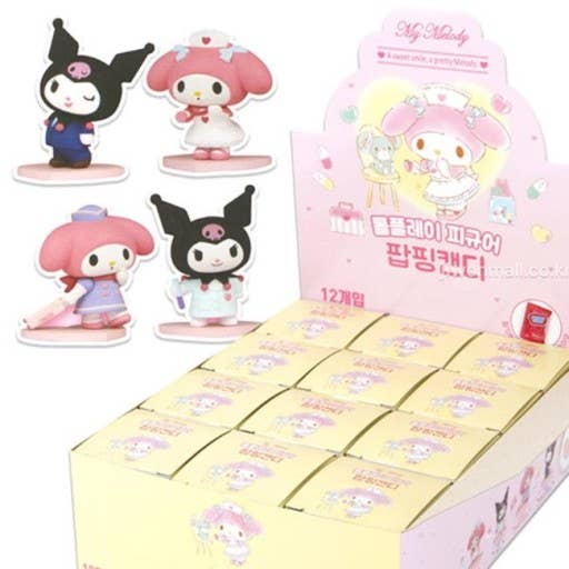 K_Wonderland - Wholesale Figurine Toy - Kids - Sanrio My Melody Roll Play Figure Ramdom Box W Popping Candy