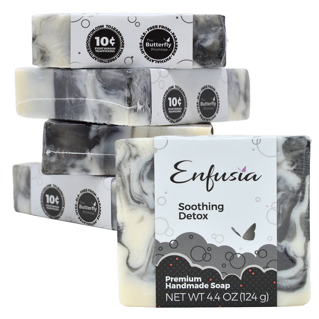 Enfusia - Vente Pains de savon - Savon artisanal de qualité supérieure - Détox apaisant 4,4 oz2